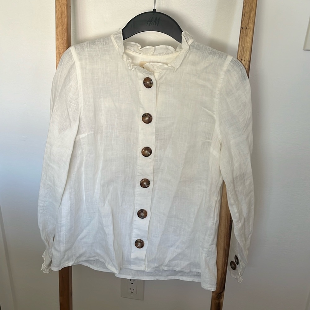 Sézane Linen Blouse